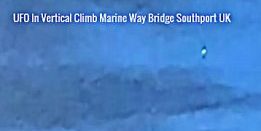 Radio Presenter films UFO near Marine Way Bridge Southport.