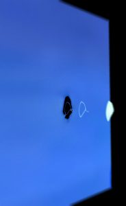 The separation suggests that the green light has distinct photographic properties compared to the main body of the UFO.