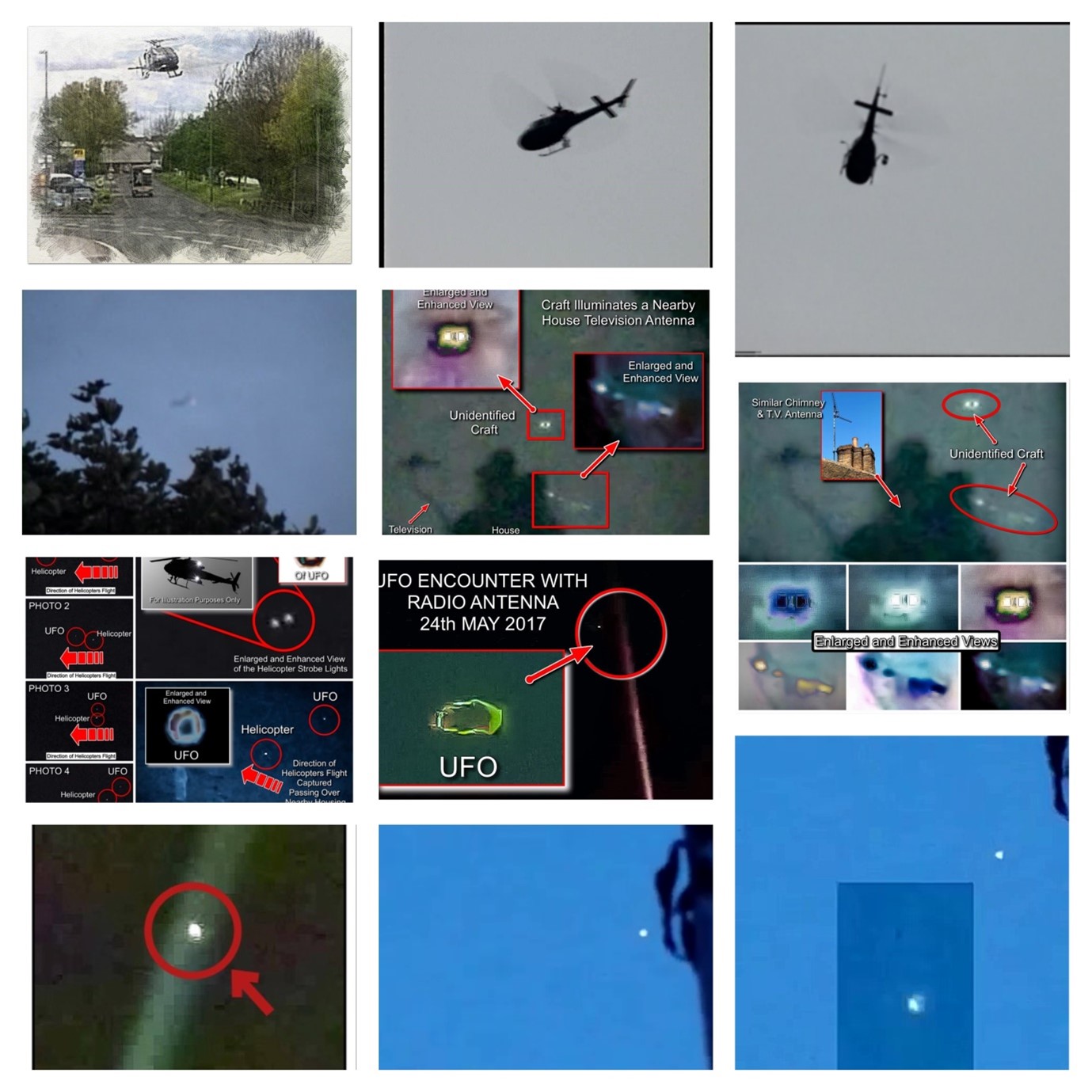 Yorkshire 1999 until 2018 Primary UFO Flyovers