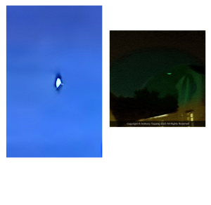 Two Distinct UFOs Marine Lake Southport