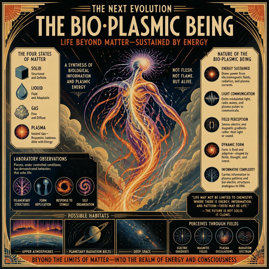 Info graphic of a Bio Plasmic Being