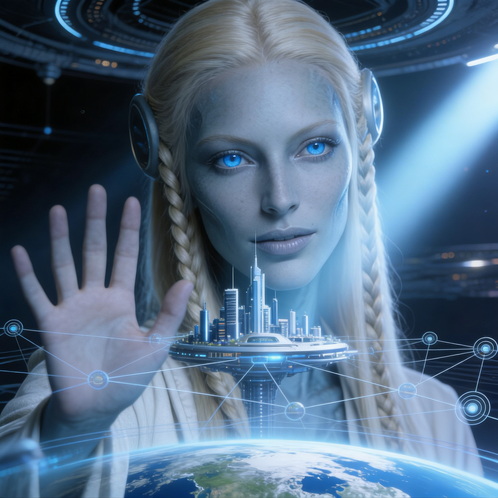 Civilian Population Female Nordic of Andromeda, 23 Years Approx